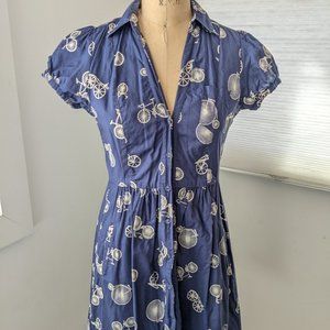Anthropologie Porridge Two Wheeler Shirtdress size 8